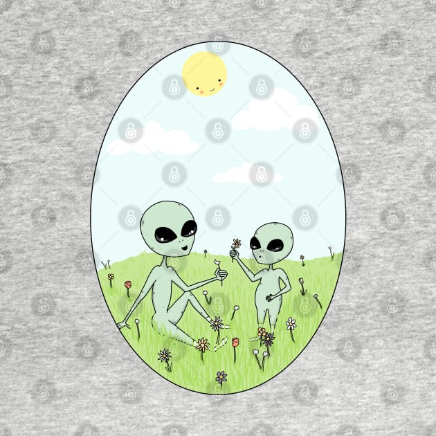 Spring Aliens by Little Spooky Studio